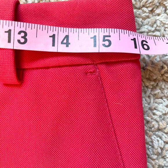 Phillip Lim 3.1 Cherry Red Flat Front Mid Rise Trouser Sz 6 - Picture 8 of 11
